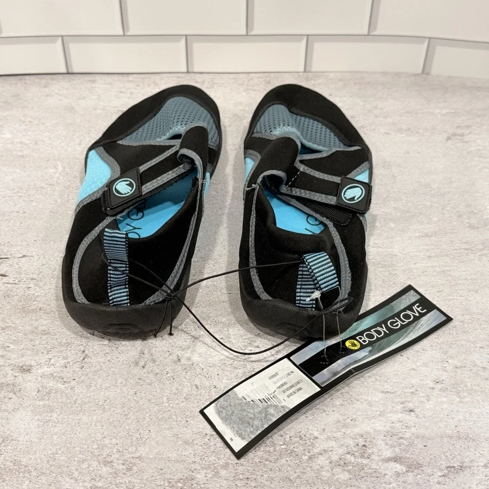Body Glove Namaste Water Shoes for Women Black/Gulf Stream Size 10 Beach NWT
